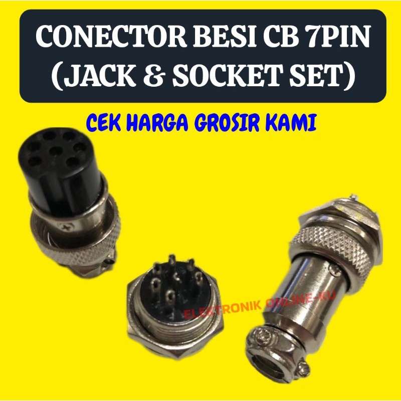 CONECTOR BESI CB 7PIN (JACK &amp; SOCKET SET)