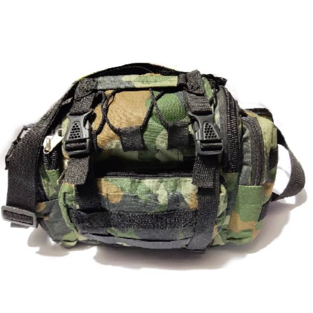 Tas selempang pinggang tactical army gr375  outdoor