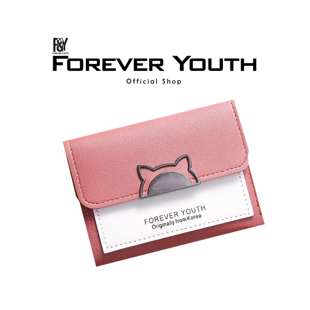 Forever Youth Dompet Lipat Mini Dompet Wanita Real Pict - AK1001