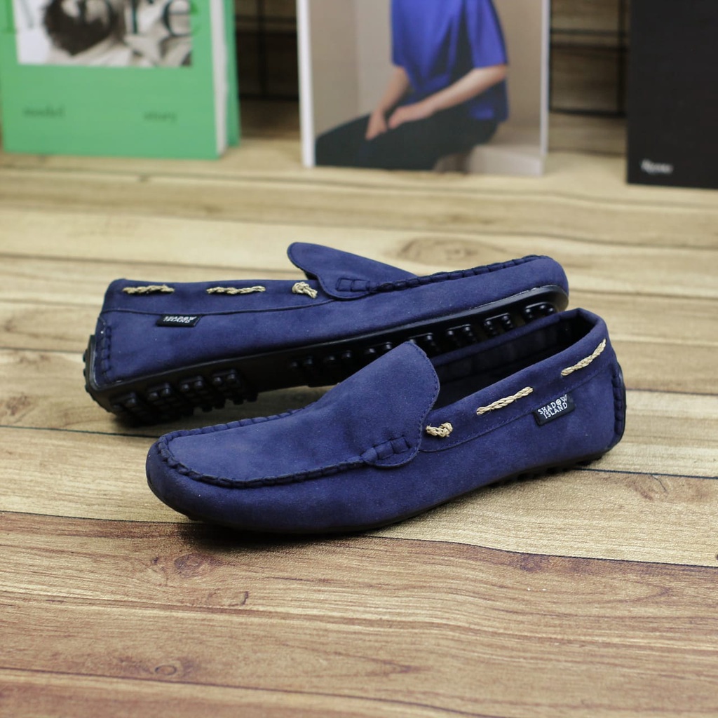 MARK Sepatu Kasual Slip On Pria Original Sepatu Slop Laki Laki Main Gaya Hangout Trendy Anti Slip