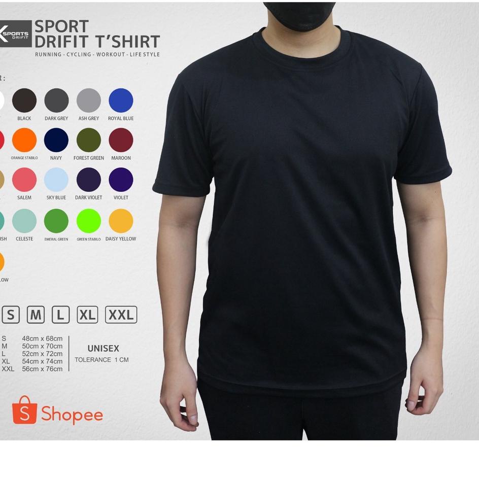 Grosir Terkeren KAOS POLOS DRIFIT/KAOS OLAHRAGA DRIFIT