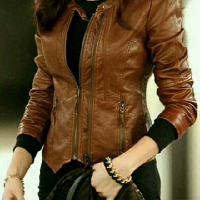 JAKET SEMI KULIT WANITA