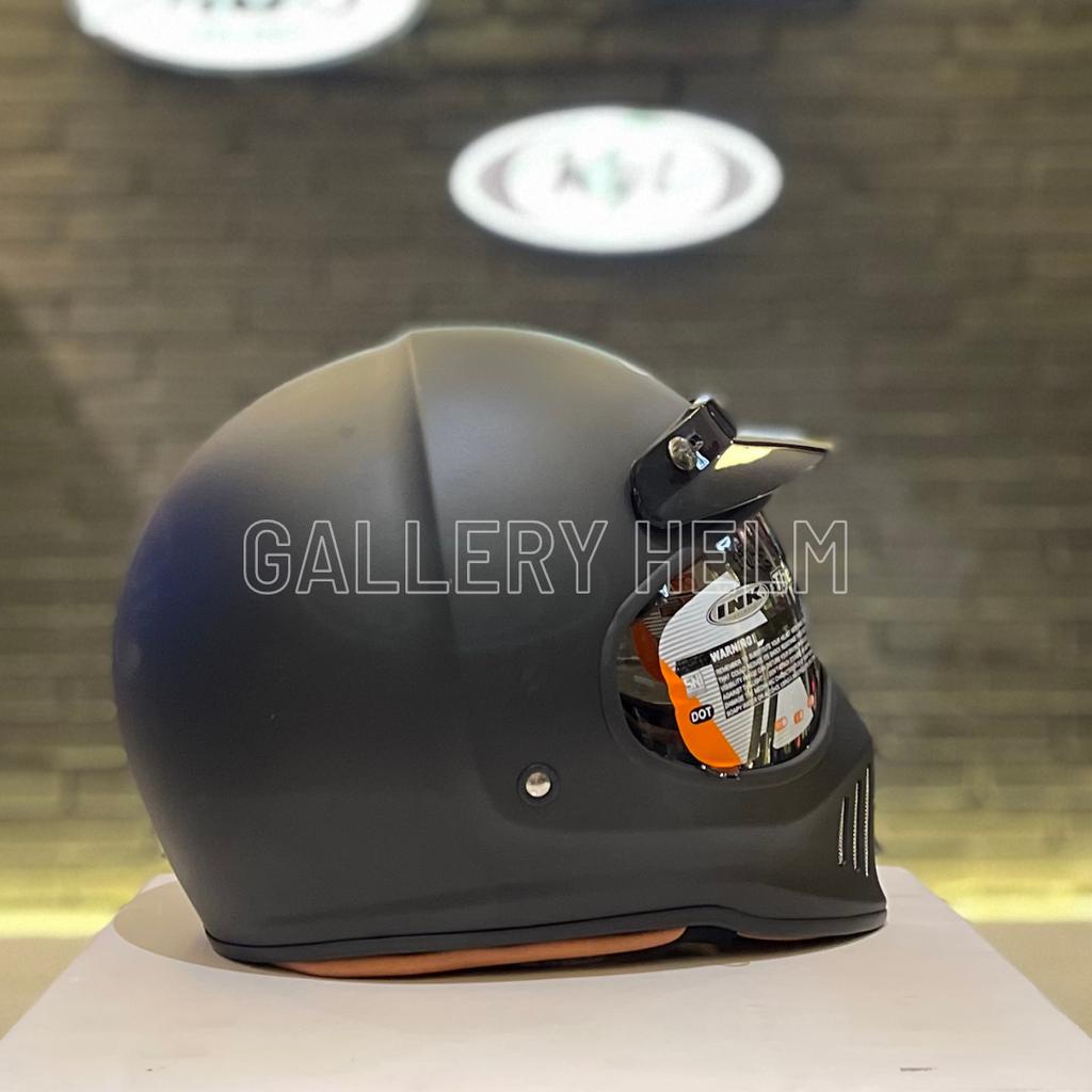 INK Trooper SOLID Matt Black / INK Trooper SOLID Black Matt / helm ink / helm full face  / 100% orig