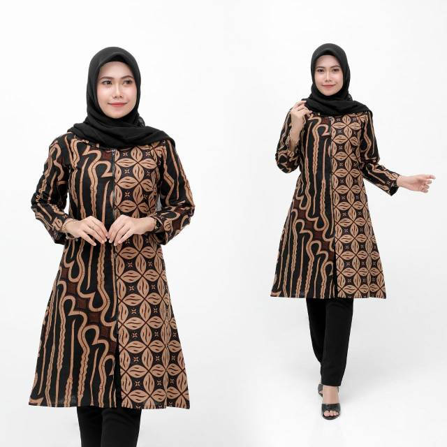 ZELA TUNIC / Tunik JUMBO BATIK/ BATIK JUMBO ASEREHE/ BATIK JUMBO ZIGZAG/SERAGAM BATIK KANTOR JUMBOOO