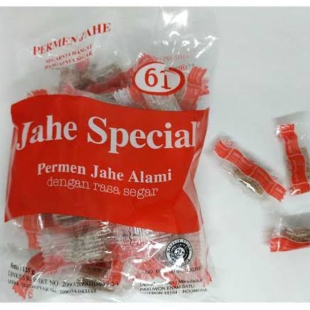 

PERMEN JAHE SPECIAL 61 SPESIAL 125GR ISI 40 JAJANAN JADUL