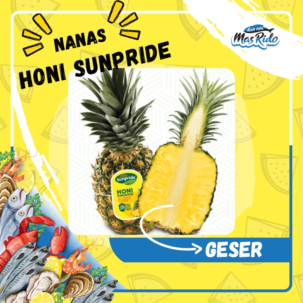 

Nanas Honi Sunpride Segar Fresh Manis Kwalitsa Super [1 Buah] Utuh
