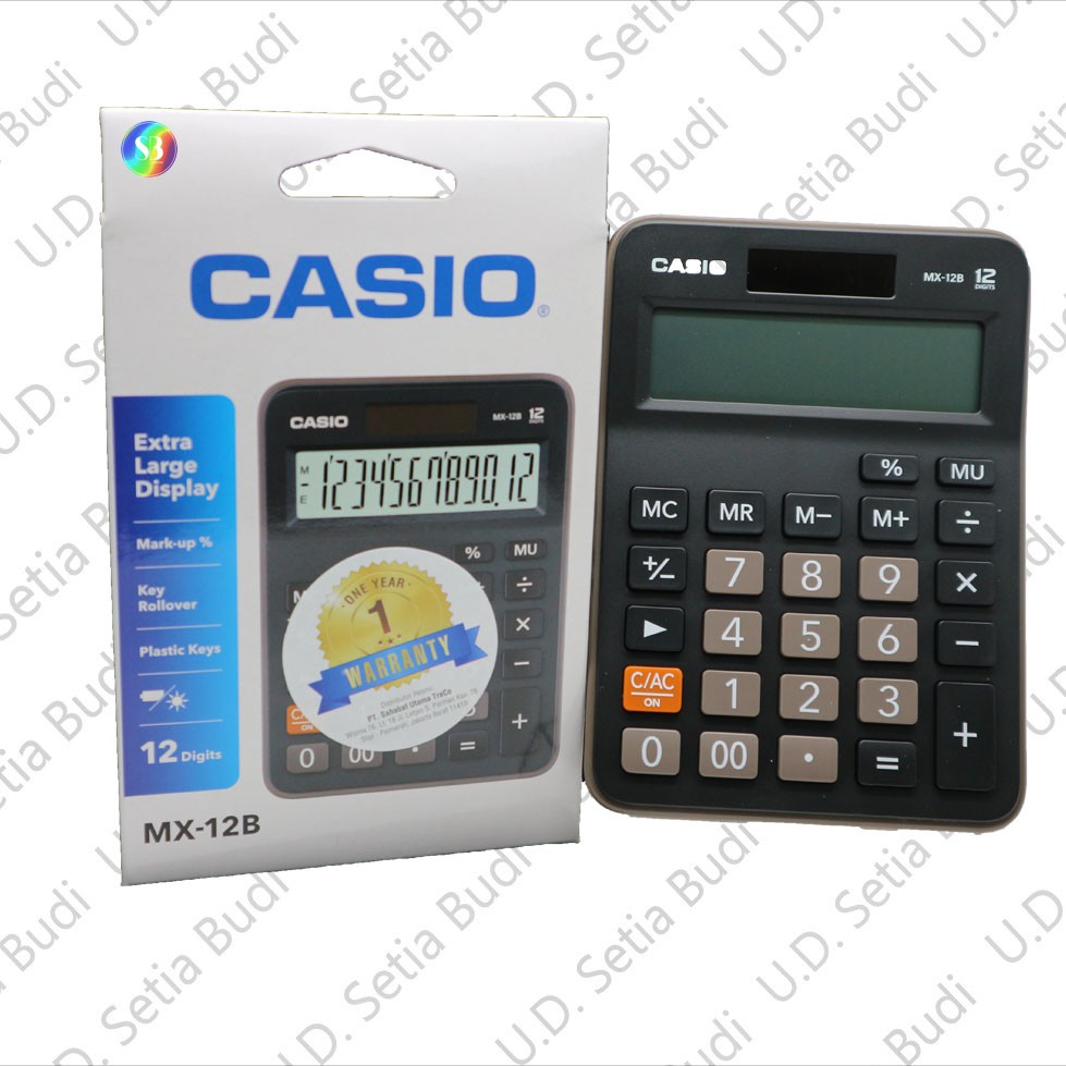 Kalkulator Desktop CASIO MX-12B Baru dan Asli