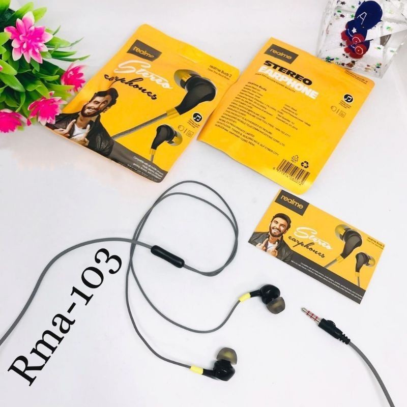 Headset Handsfree REALME RM-103 RM101 BUDS2 STEREO Earphone REALME BUDS2 RM-101 RM103 STEREO