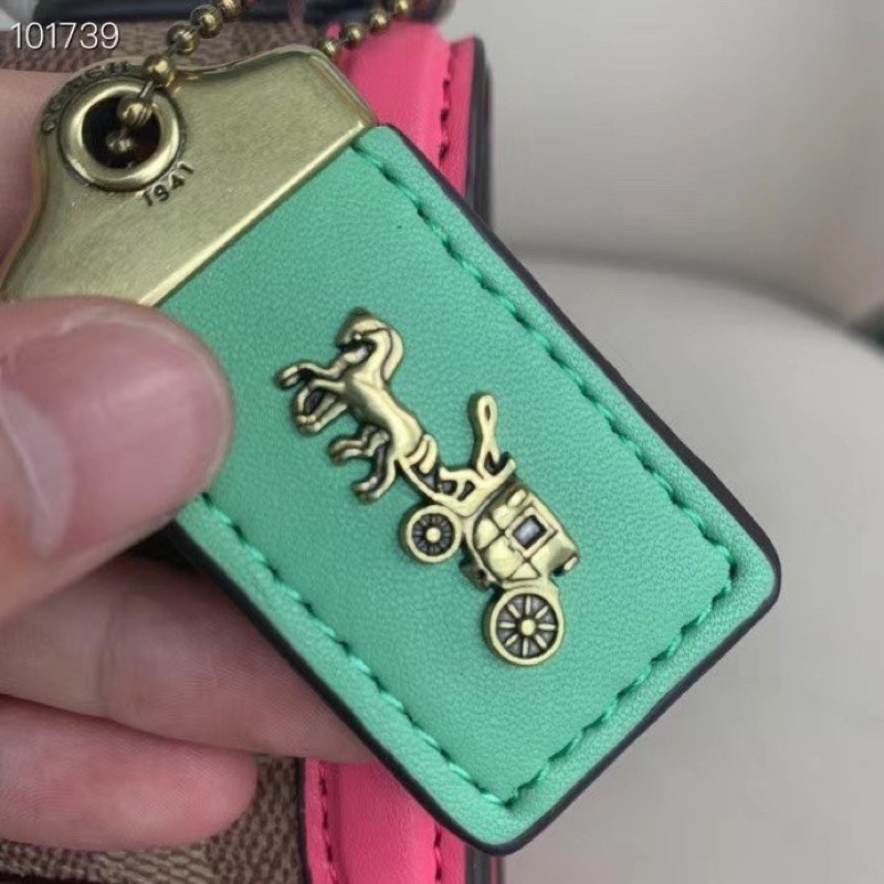 Coach Riley Top Handle 22 In Colorblock (91371)