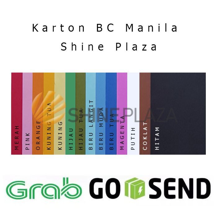 

Karton Manila Lembaran Besar - Kertas Manila BC Warna - Khusus Gosend - Hitam Berkualitas