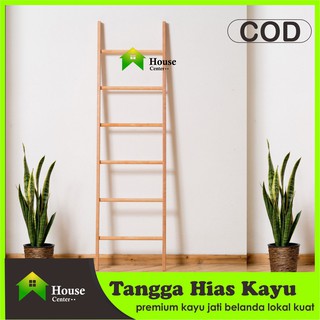 6 Susun Tangga Kayu Dekorasi Lebih Besar/Rak gantung minimalis/Tangga