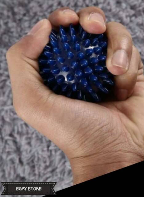 [BOLA TERAPI] BOLA DURI TERAPI KESEHATAN YOGA PIJAT AKUPUNTUR SPIKY MASSAGE BALL PVC 7.5cm - ERLARIS