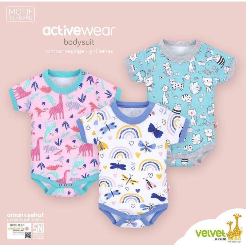 Velvet Junior active wear jumper segi tiga - jumper bayi