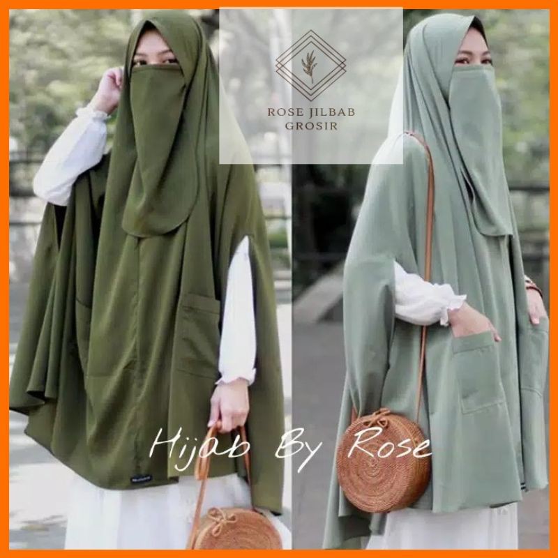 Khimar Jumbo As Syifa Softpet Bonus Cadar Syar'i Asyifa XXL