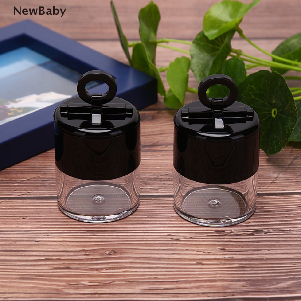 Newbaby Kontainer Kosong 10g Portable Bahan Plastik Dengan Puff Untuk Bedak Taburmakeup