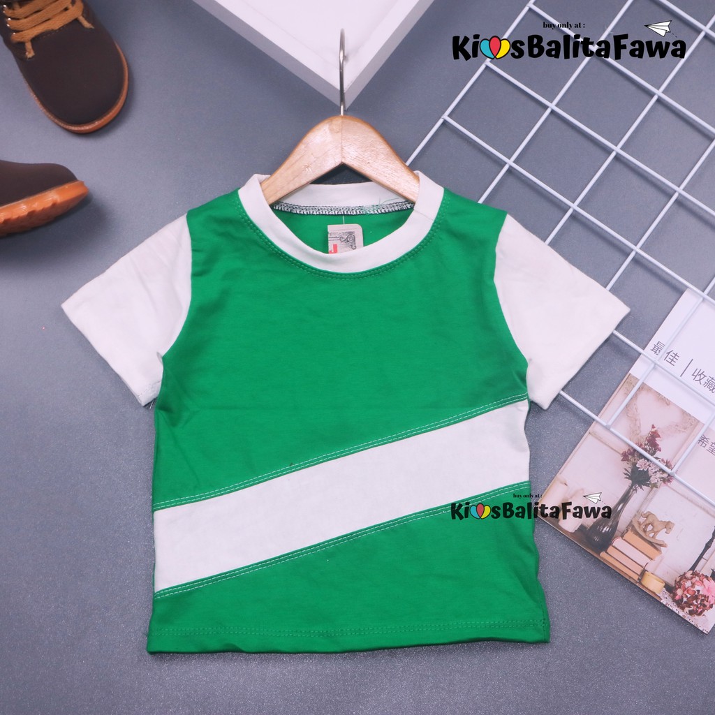 Kaos &amp; Setelan Azriel uk Bayi uk 6-18 Bulan /Baju Anak Laki Laki Polos Bahan Kaos Adem Import Harian