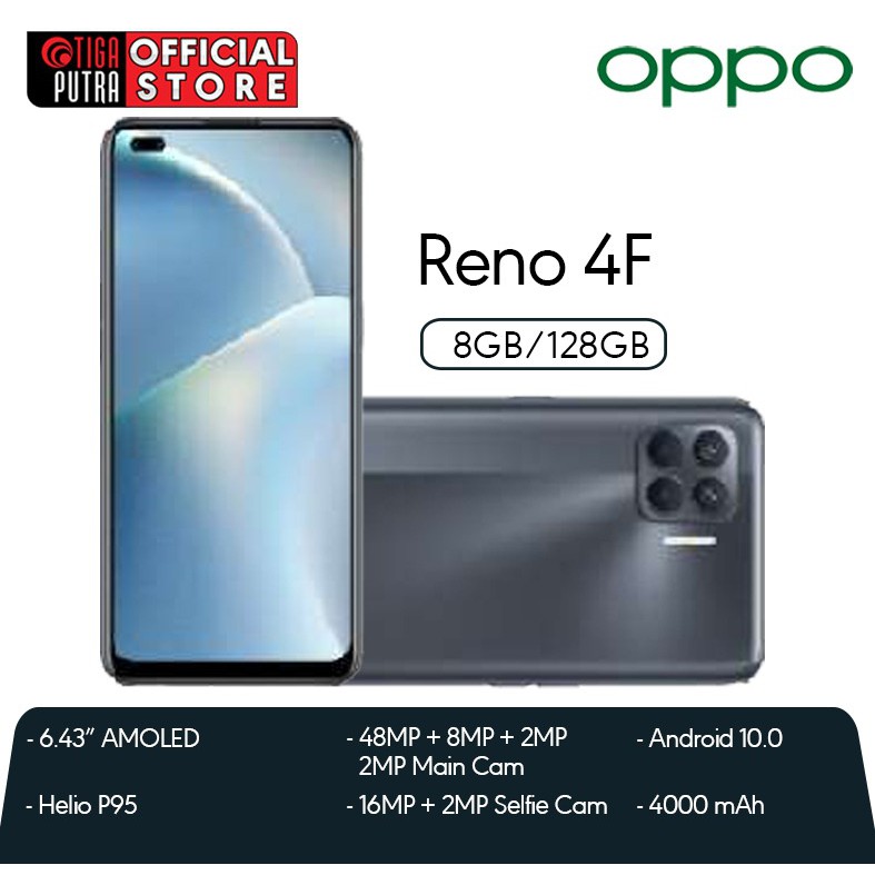 OPPO Reno 4F (Ram 8GB, Rom 128GB, 3D Borderless Screen, Super Vooc, AI Portrait Cameras)-5