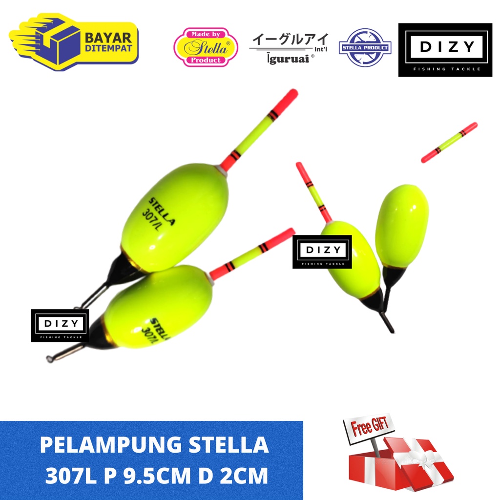 Pelampung Pancing Ikan Kambangan Kumbul Stella Original 307L p 9.5cm d 2cm