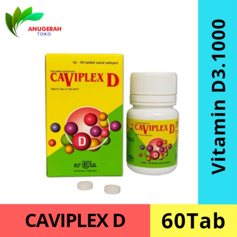 Caviplex D3 1000 IU 60 Tablet Vitamin