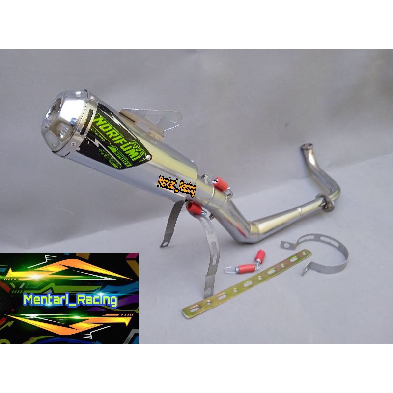 KNALPOT RACING NORIFUMI MATIC SUZUKI NEX KARBU/NEX FI/NEX || ADDRESS FI SPIN 125 SKYWAVE SKYDRIVE.