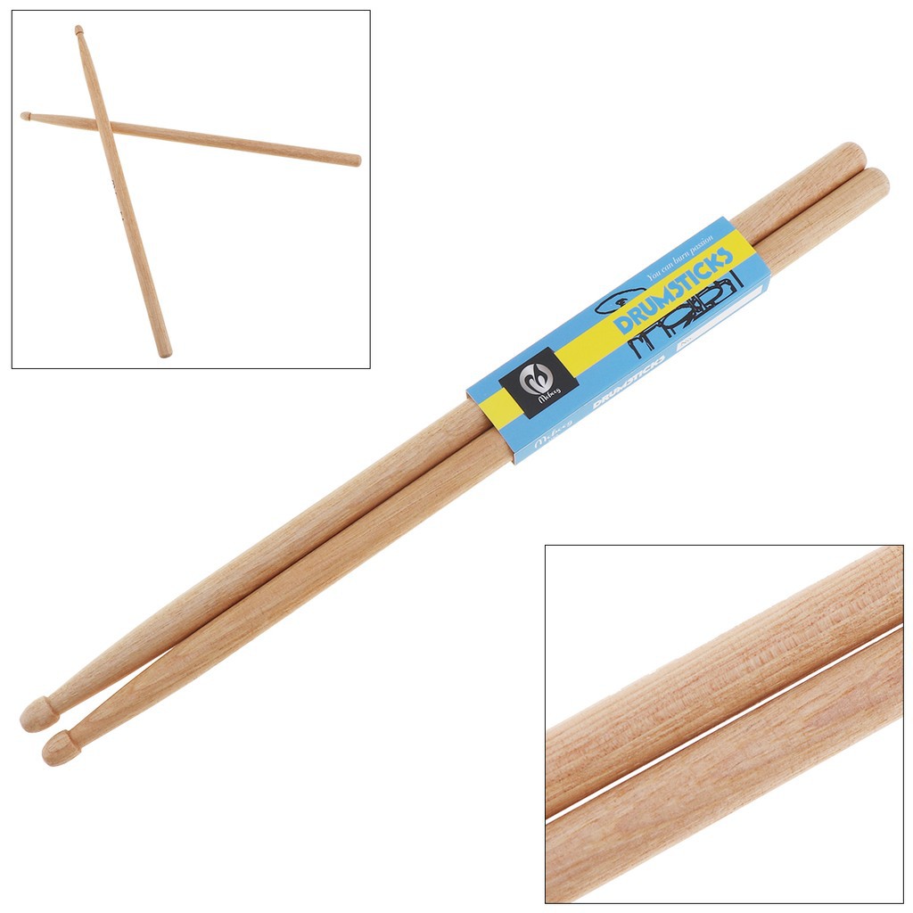 1 Pasang Stik Drum Hickory 5A Untuk Band Musik Jazz