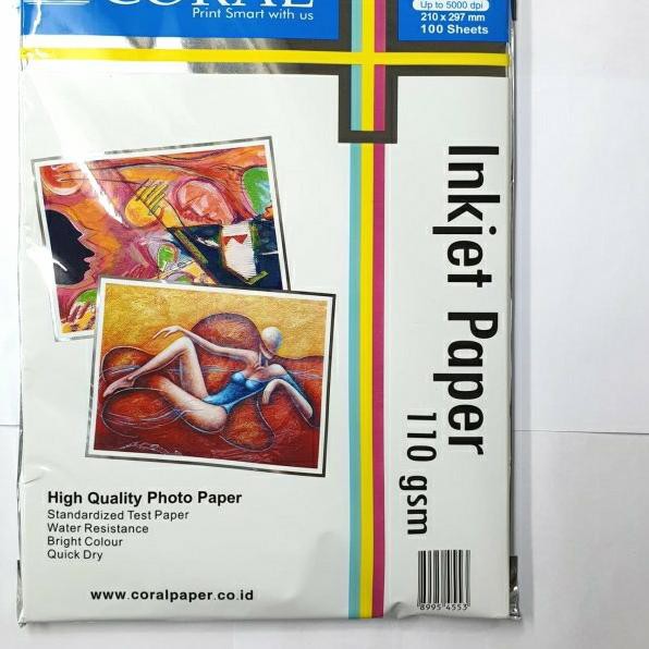 

♖ Inkjet Paper A4 110Gsm Coral ✯