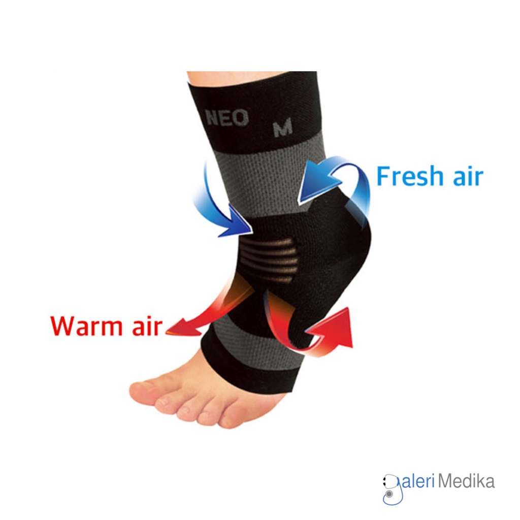 Neomed JC-301 Neo Ankle Compression Sleeve - Meringankan Ketegangan Otot dan Memperkuat Otot