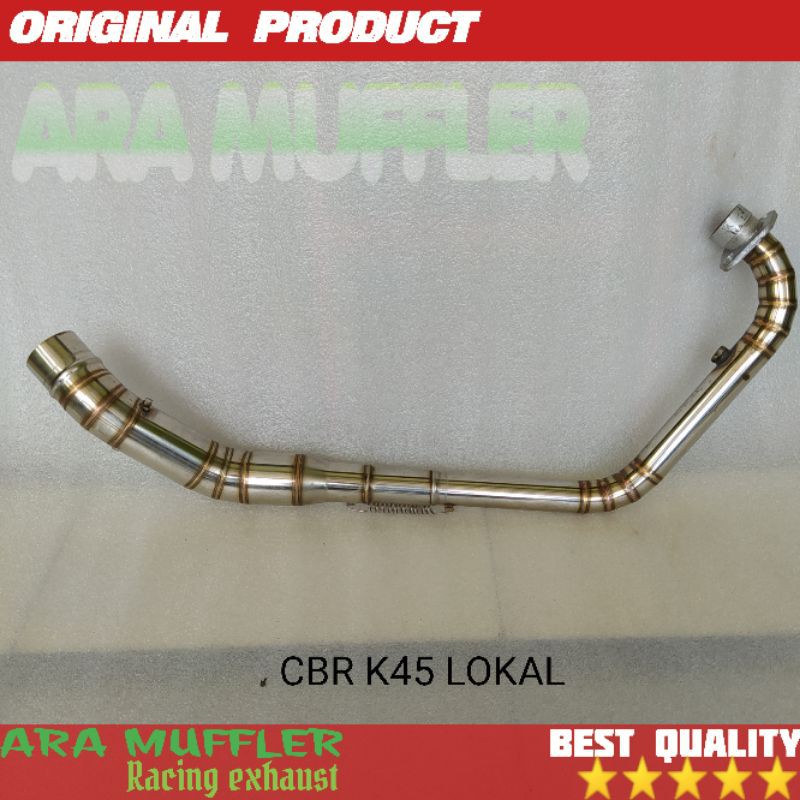 pipa leher knalpot HONDA CBR K45 LOKAL CBR Lokal CBR 150 R lokal full cacing stainless