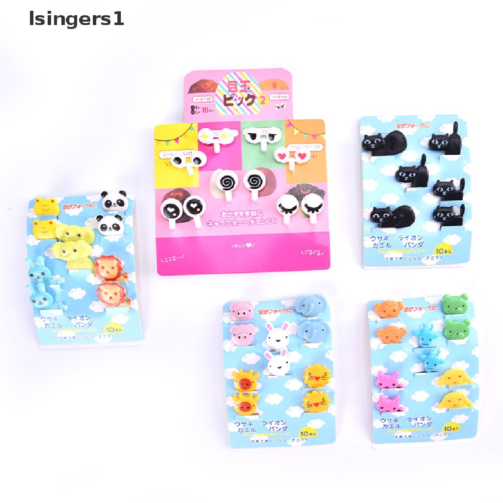 (lsingers1) Garpu Buah / Makanan Mini Motif Kartun Untuk Dekorasi Pesta