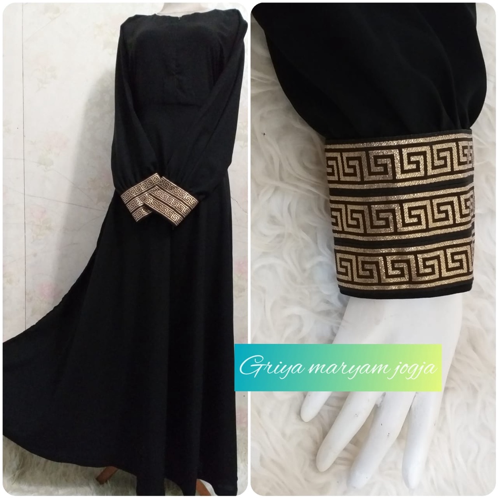 Gamis Manset Pita Gold / Silver