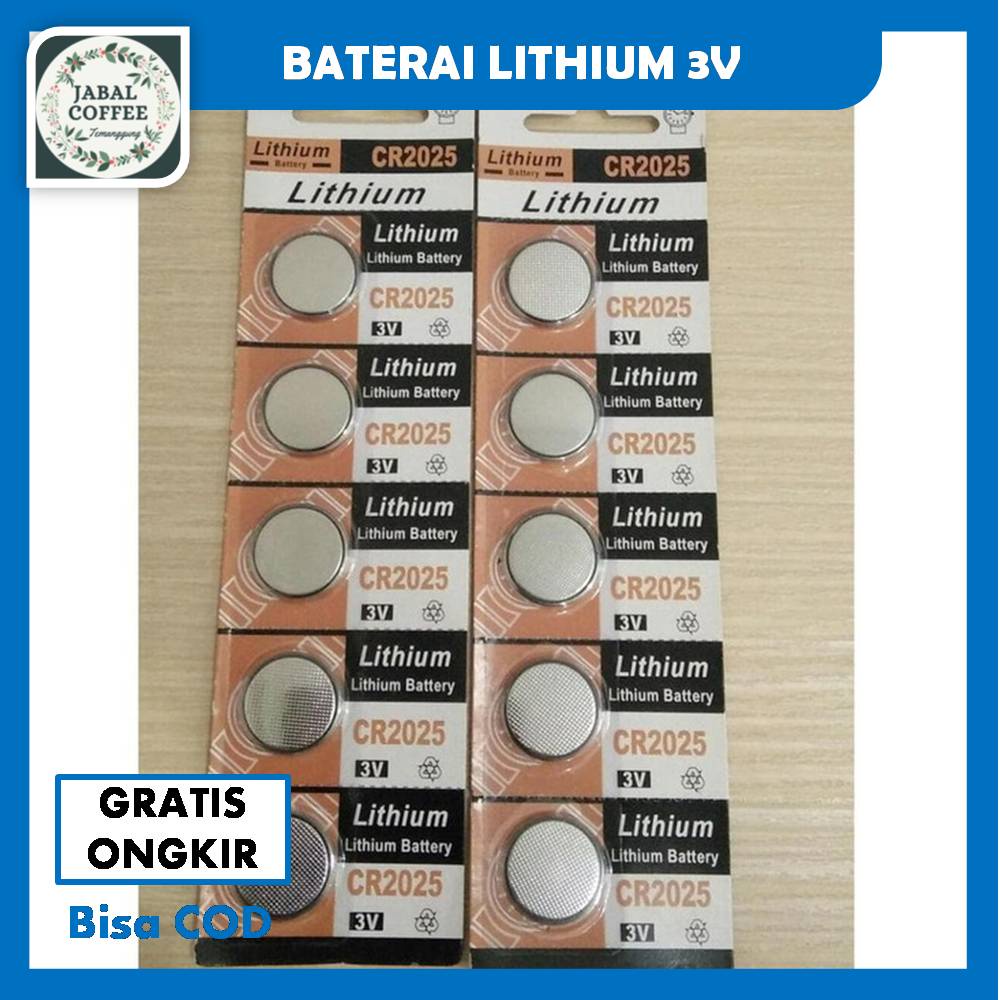 Baterai Lithium Orange CR2025 / Battery Lithium 3V Kancing Koin CR-2025 J133