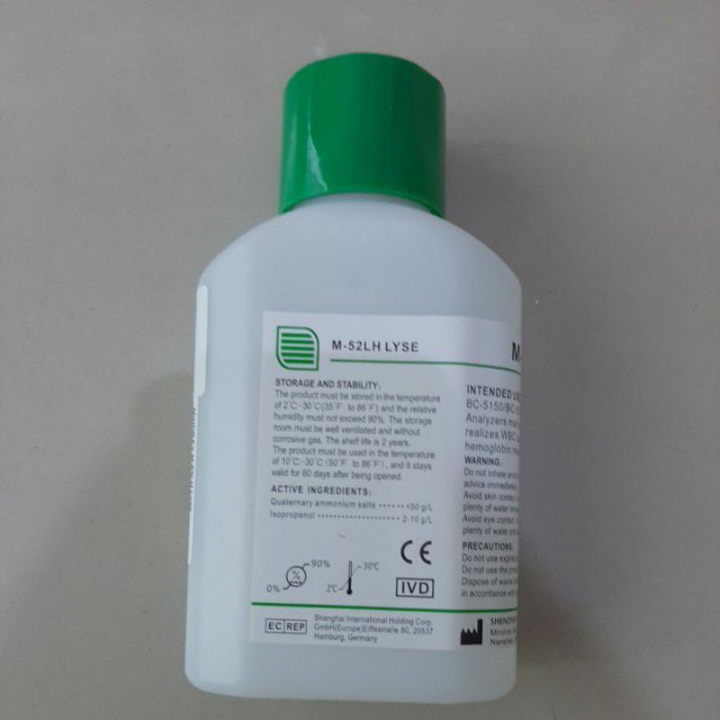 REAGEND HEMATOLOGY LH LYSE M52 MINDRAY