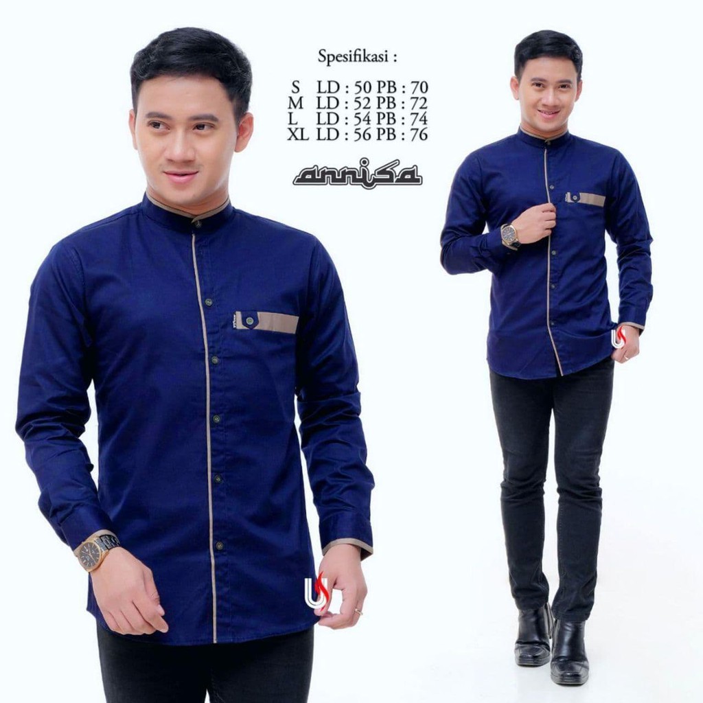 BAJU KOKO PRIA MUSLIM PANJANG SERAGAM HADROH AZ ZAHIR SYUBBANUL MUSLIMIN