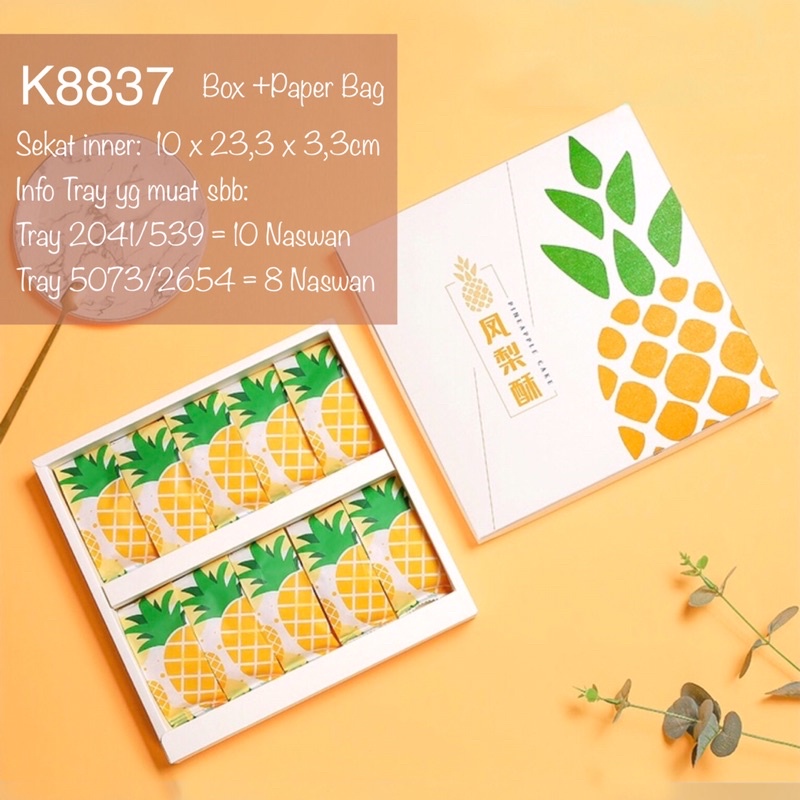 

Kotak Nastar K8837 Pineapple Box isi 5 K88