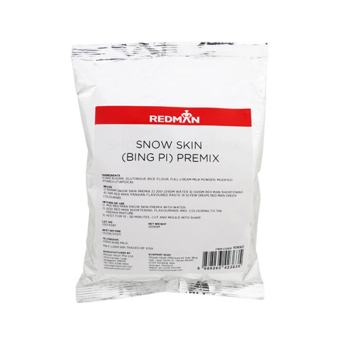 

BISA COD REDMAN SNOW SKIN PREMIX MOONCAKE BING PI PREMIX 500G TEPUNG KUE BULAN