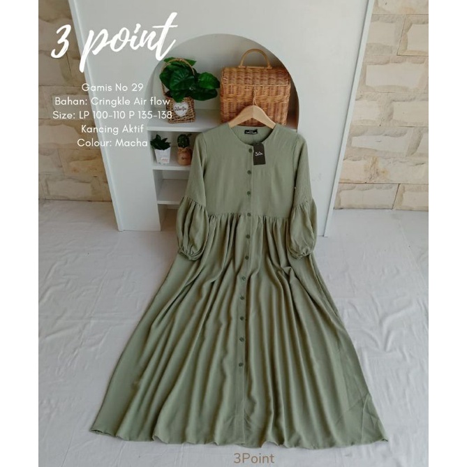 gamis crinkle import/anggun/ branded/matahari