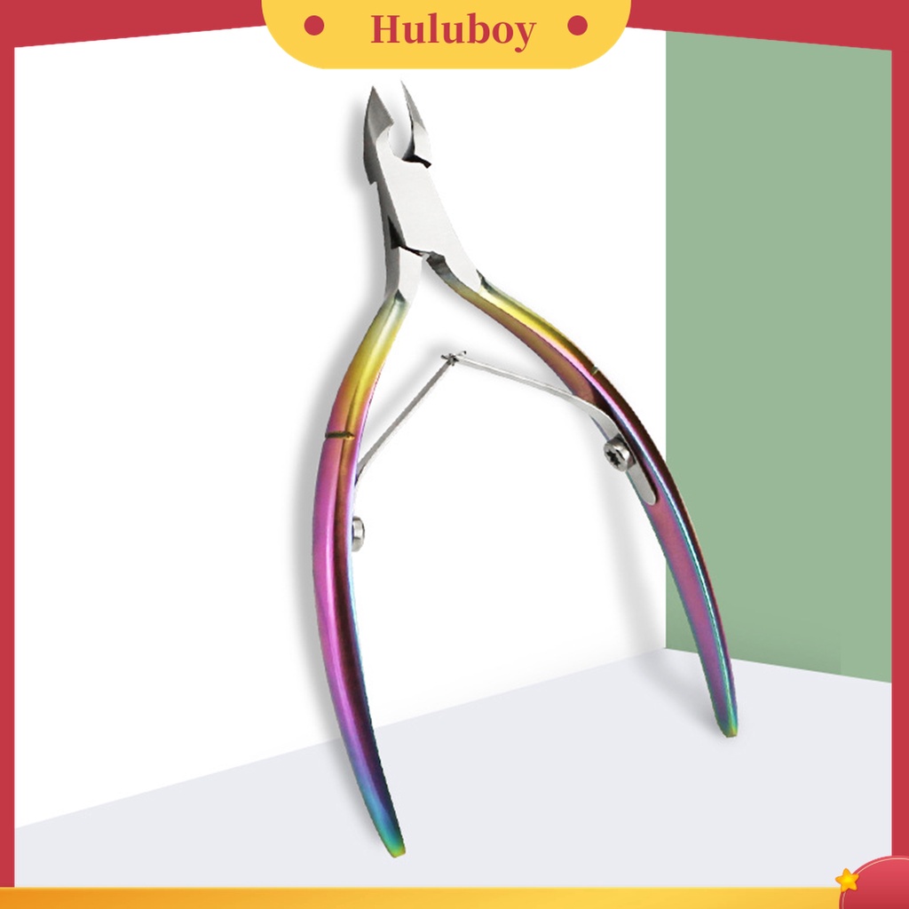 Huluboy Huluboy♡ 1 Set Alat Pemotong Kutikula Bahan Stainless Steel Untuk Manicure Pedicure