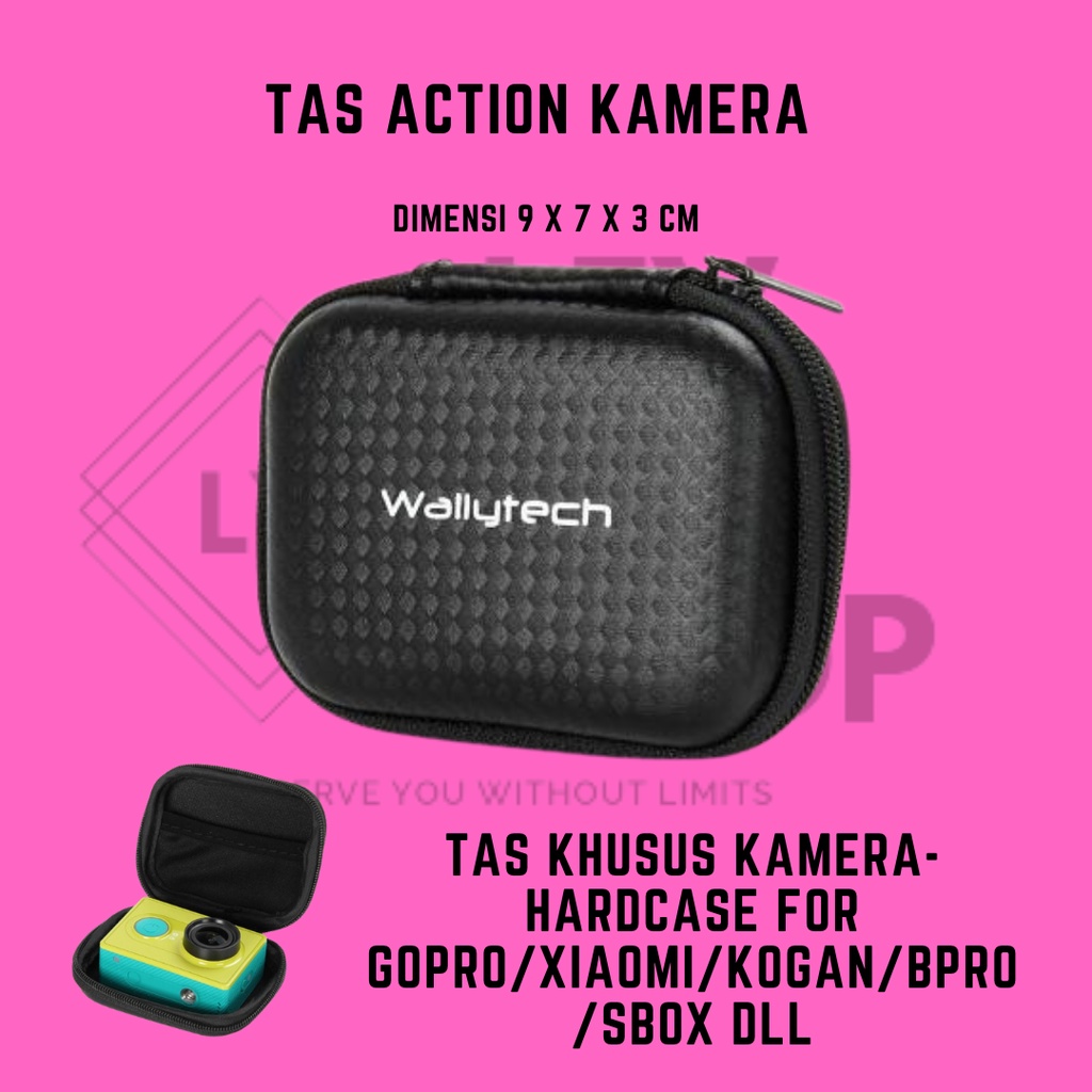 Tas Action Camera Hardcase Pocket Casing Tas Kecil Kamera Gopro Bpro Xiaomi Yi Kogan Sbox Sjcam Yi 2