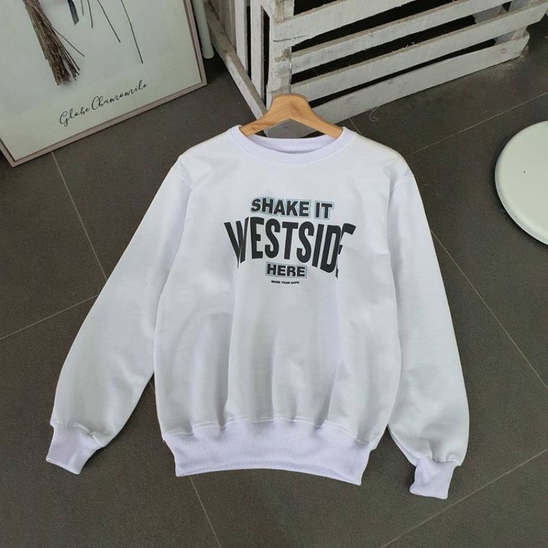 Nayla Fashion Grosir - WETSIDE Sweater pria dan wanita terbaru trendy keren kece/unisex - bahan fleece