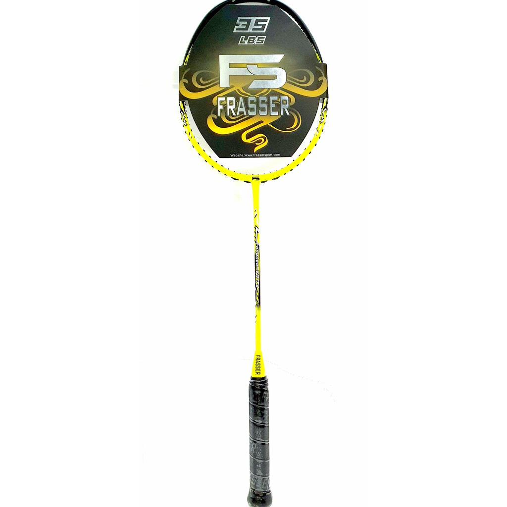 Raket Badminton Bulutangkis FS conquer VR-72 Stabilo Black 35lbs Sn