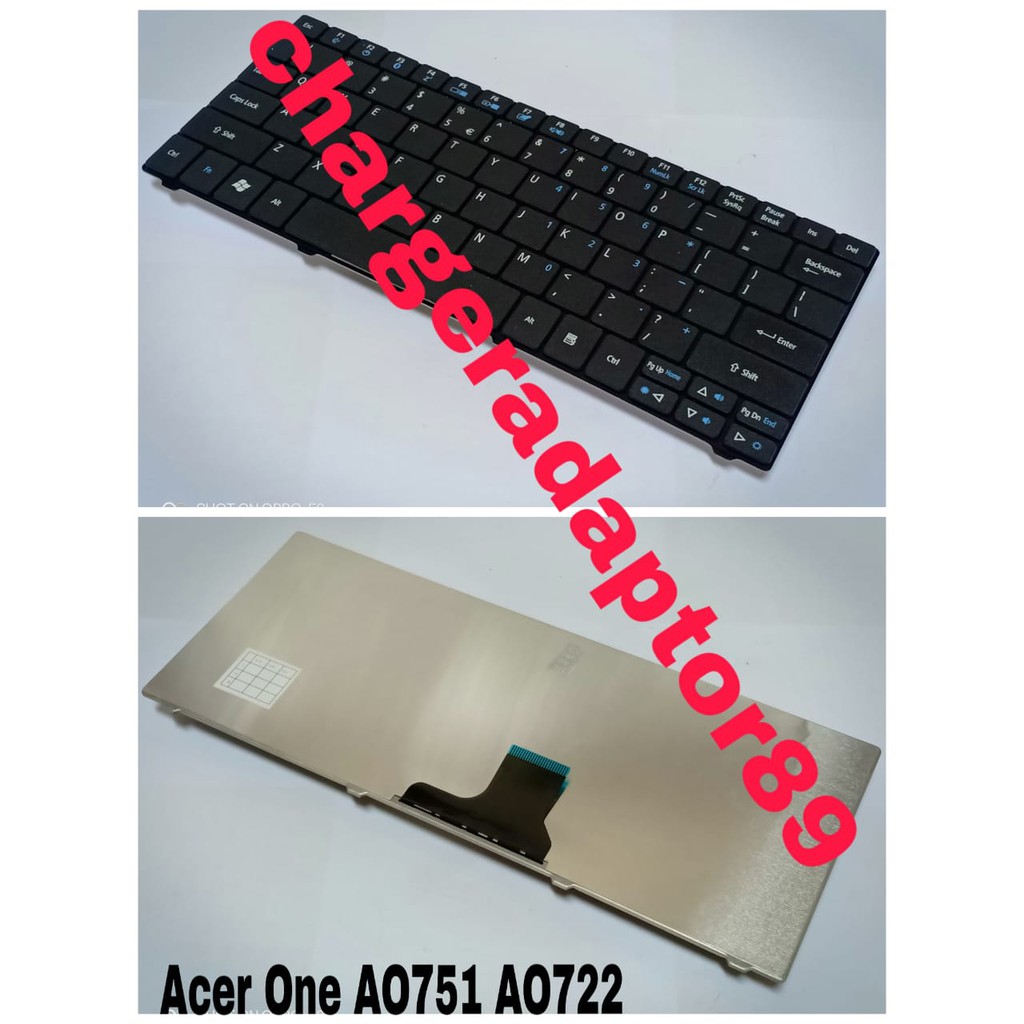 keyboard laptop notebook acer aspire one 722 751 black