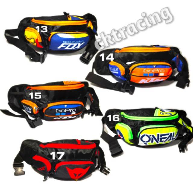 Tas pinggang waistbag cross trail sepeda adventure racing trabas touring