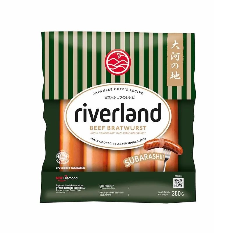 

RIVERLAND BEEF BRATWURST 360GR