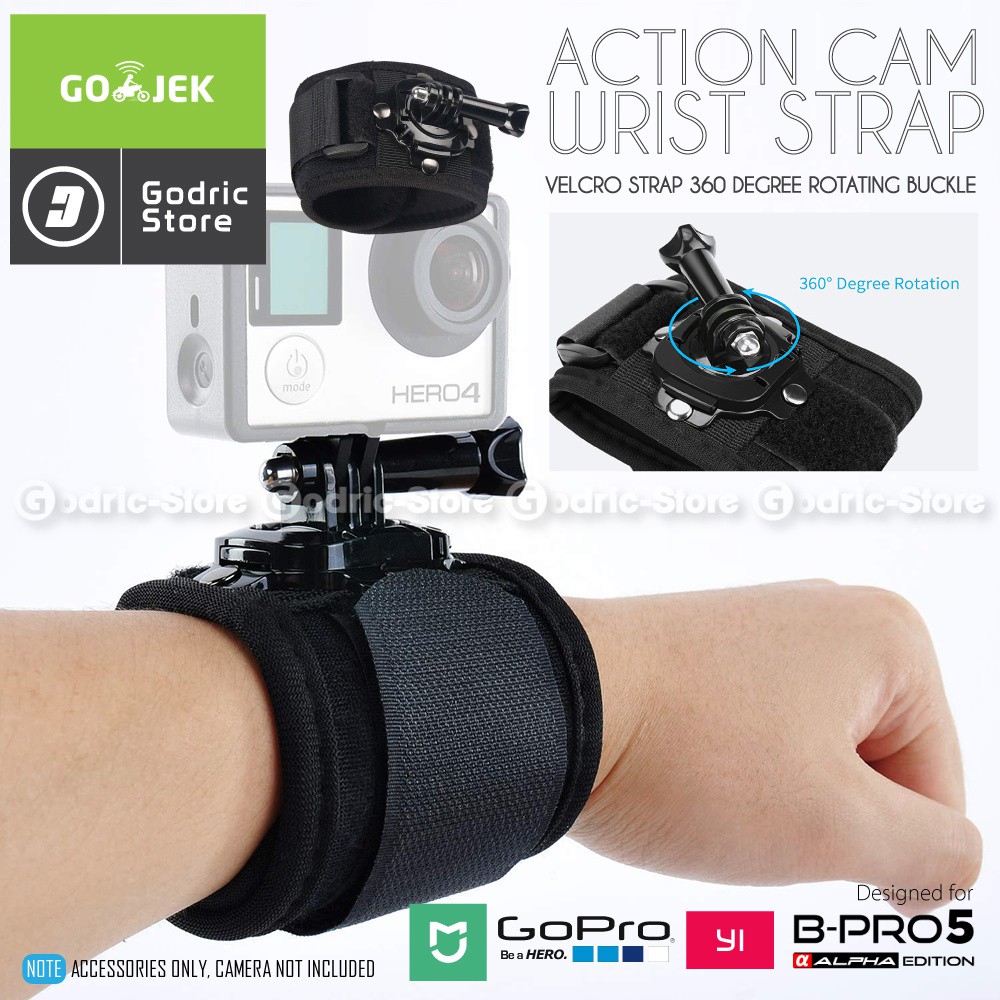 Action Cam 360 Degree Wrist Strap for GOPRO HERO / XIAOMI