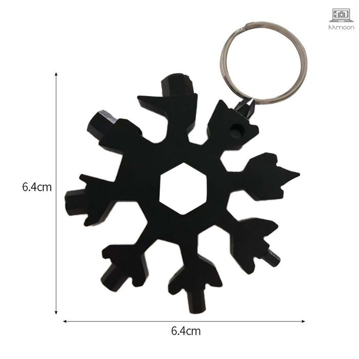 18 IN 1 PORTABLE MULTI SNOWFLAKE SHAPE TOOLS WRENCH SAKER TOOL MINI POCKET