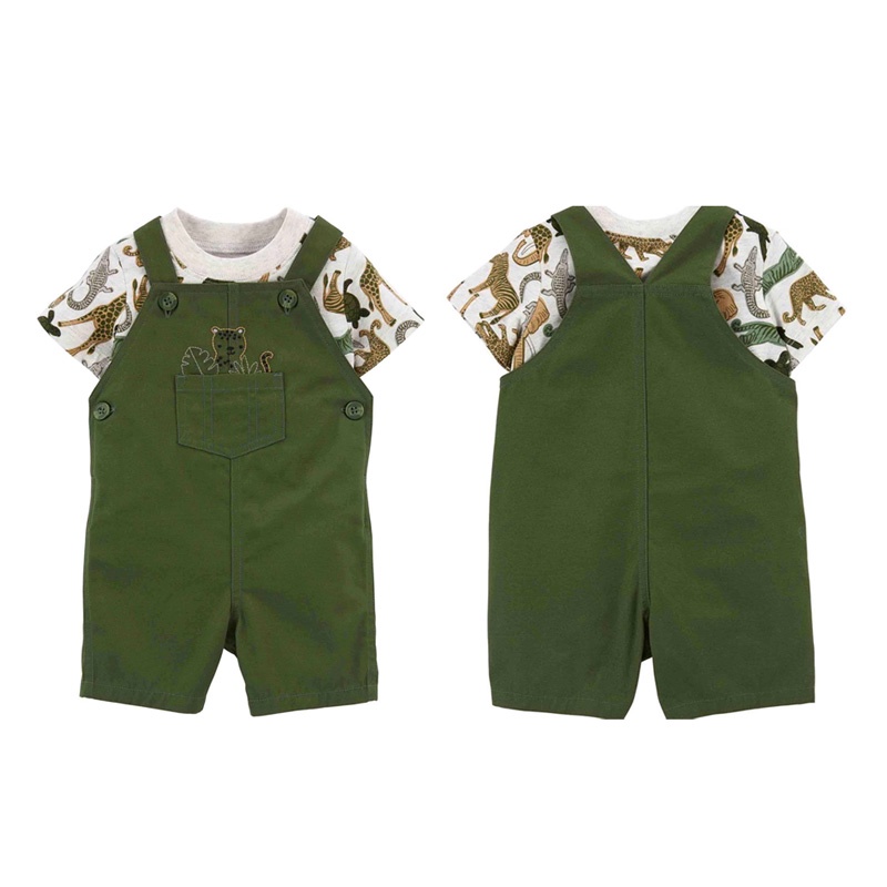 2-Piece Shortalls Boy - Set Baju Kodok Bayi