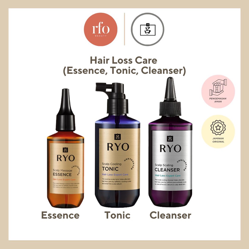 Ryo Hair Loss Expert Care Scalp (Essence, Tonic, Cleanser)