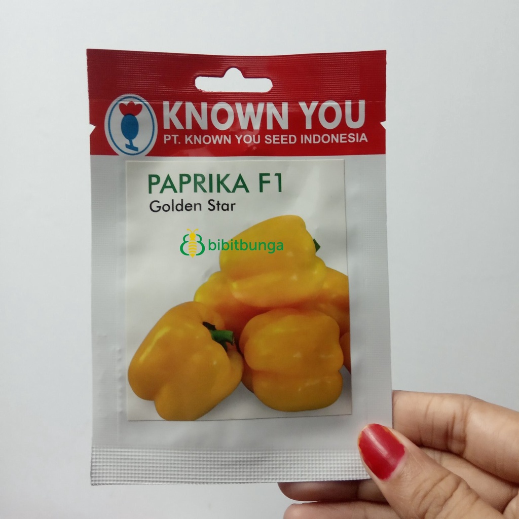 Jual Benih Bibit Paprika Kuning Golden Star F Biji Tanaman Known You