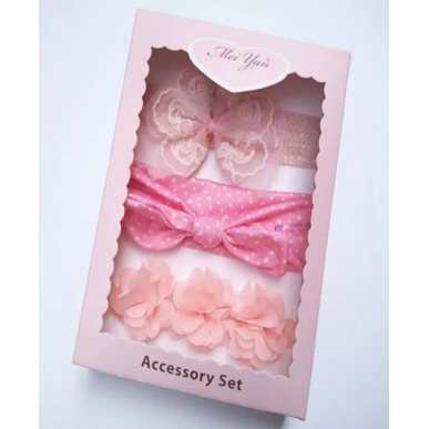 [1KG 15PCS] ❤ LBS  ❤ Set Bandana Bayi Dengan Model Ikatan Pita Bervariasi Box-B.1