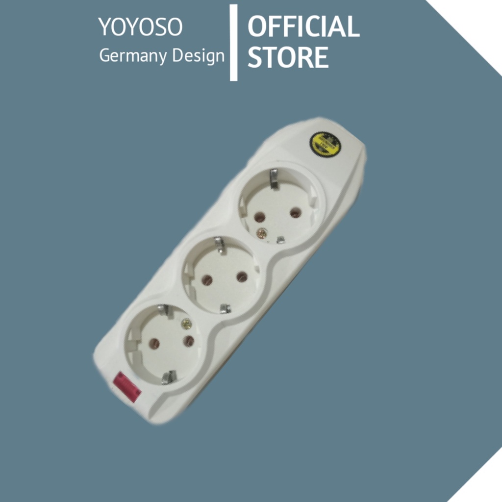 StopKontak 3 Lubang Stopkontak Colokan 3L Tanpa Kabel